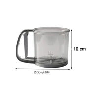 Plastic Flour Sieve Cup With Handle And Fine Mesh Filter For Kitchen Baking thumbnail 4