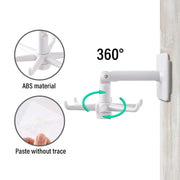 4644 360 Rotating Folding Hook Self-adhesive Waterproof Wall Mounted Hook thumbnail 6