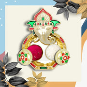 Ganesh Design Decorative Kumkum Box - (1 Pc) thumbnail 2