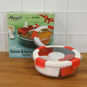 Plastic 5 Compartment Spice Storage Box With Spoons thumbnail 6
