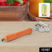 Vegetable And Fruit Peeler With Wooden Handle (1 Pc) thumbnail 4