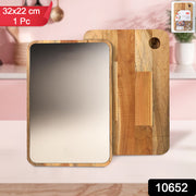 Apex Steel Oak Medium Cutting Board With Wooden Handle (1 Pc) thumbnail 7