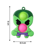 Silicone Pop It Fidget Toy With Keychain Clip (1 Pc) thumbnail 4