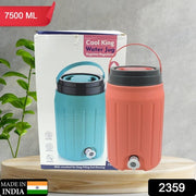 Insulated Plastic Water Rover Jug With A Sturdy Handle Water Jug Camper With Tap Plastic Insulated Water Water Storage Cool Water Storage For Home  Travelling (2500ml 7500ml 12000ml) thumbnail 5