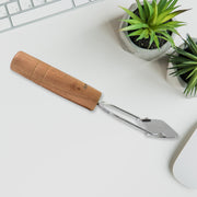 Wooden Handle Metal Vegetable Cutter Peeler Slicer (1 Pc) thumbnail 2