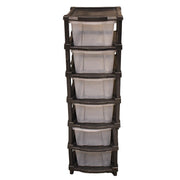 6-layer Modular Plastic Drawer Storage Cabinet thumbnail 1