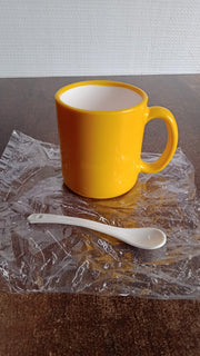 Elegant Ceramic Mug With Matching Spoon thumbnail 6