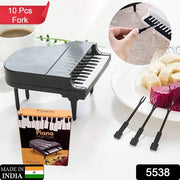 5538 10pcslot Creative Piano Fruit Forks Set Food Sticks For Dessert Fruit Snack Picking Kitchen Dining Tools (10 Pc Set) thumbnail 7
