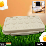 5727 18 Grid Egg Holder Storage Shock-proof Egg Container With Buckle Egg Carrier Egg Tray Egg Shelter Effective Full Seal Egg House Use For Fridge Camping Kitchen thumbnail 7