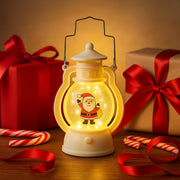 Mini Led Decorative Lantern With Santa Figurine  Handle (1 Pc) thumbnail 2