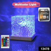 Dynamic Rotating Water Ripple Night Lamp With Remote thumbnail 6