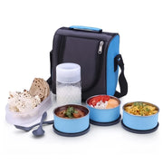 5106 All In One Lunch Box With Fabric Bag For Office  School Use thumbnail 4