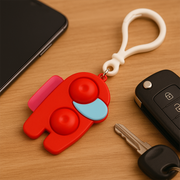 Pop-it Fidget Keychain Toy - (1 Pc  Mix Color) thumbnail 3