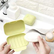 4592 Travel Soap Case Box Plastic Soap Box With Cover Waterproof Leakproof Soap Dish For Bathroom  Travel Use (1pc) thumbnail 3