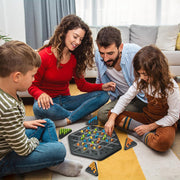Strategic Triangle Color Matching Puzzle Board Game For Kids  Family thumbnail 3