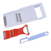 3 In 1 Kitchen Set Grater Base Slicing Attachment And Peeler (3 Pcs Set) thumbnail 3