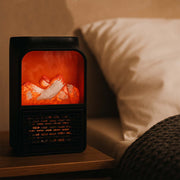 Portable Electric Fireplace Lamp Led Flame Heater (900w  1 Pc) thumbnail 2