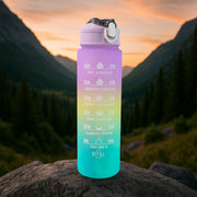 0325 Motivational Water Bottle With Straw  Time Marker Bpa-free Tritan Portable Gym Water Bottle Leakproof Reusable Special Design For Your Sports Activity Hiking Camping thumbnail 2