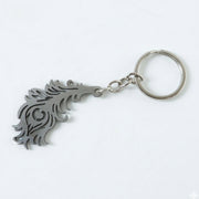 Premium Metal Morpich Feather Design Keychain 1 Pc thumbnail 3