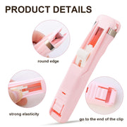 Portable Paper Clamp With 8 Pcs Clip Dispenser Handheld Paper Fast Clam (1 Set) thumbnail 3