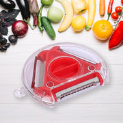 82583 In 1 Multi Function Three Use Rotary Hanging Round Planer Peeler And Cutter Vegetable Slicer Kitchen Tools Kitchen Gadgets (B Grade) thumbnail 1