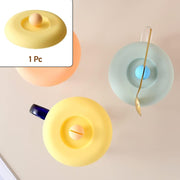 Cup  Mug Lid Dust Proof Silicone Rubber Airtight Seal (Cup  Spoon Not Included Only Lid 1 Pc) thumbnail 1