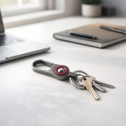 Premium Metal Key Holder With Dual Ring  Secure Clip (1 Pc) thumbnail 5