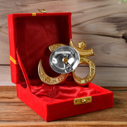 Om Symbol Brass Oil Diya (1 Pc) thumbnail 4