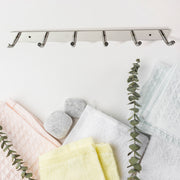 Stainless Steel Wall Mounted Coat 6 Hook Rack (32x3  1pc) thumbnail 5