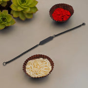 Black Bracelet Rakhi Gift Bracelet (1 Pc) thumbnail 1