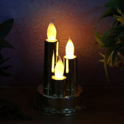 Led Flameless Candle Lamp With Triple Candle Design (1 Pc) thumbnail 5