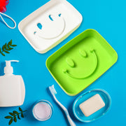 14500 Portable Travel Home Box Cute Cartoons Smile Face Container Draining Holder Soap Dish thumbnail 4