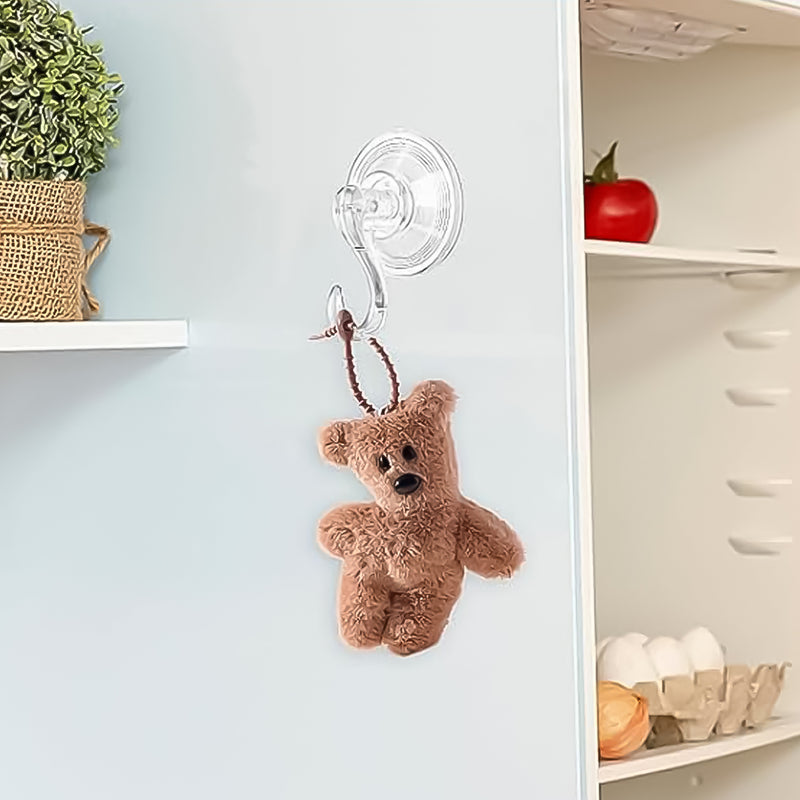 Plastic Suction Cup Hooks (4 Pcs Set)