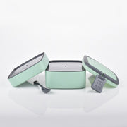2860 Green Double-layer Portable Lunch Box Stackable With Carrying Handle And Spoon Lunch Box thumbnail 2