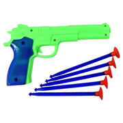 Medium Size Plastic 1 Gun With 5 Soft Suction Dart Bullets (1 Set) thumbnail 3
