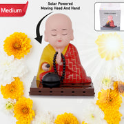 Solar Powered Sitting  Buddha Statue  Moving Head And Hand (1 Pc  Medium) thumbnail 6