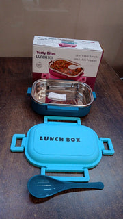 Insulated Testy Stainless Steel Leakproof Lunch Box With Spoon (1 Set) thumbnail 6