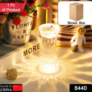 8440 Crystal Lamp Universal Night Light Soft Lighting Eye Protection For Nursery Study Bedroom Transparent Crystal Table Soft Lighting Multipurpose For Hotel For Office For Childrens Room (12pc Moq) thumbnail 7