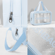 3-in-1 Waterproof Transparent Travel Toiletry Bag Set thumbnail 4