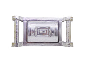 2091 Multipurpose 4 Section Royal Design Silver Storagegift Box thumbnail 3