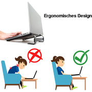 Fixed Metal Laptop Stand For Desk (25  26 Cm) thumbnail 2
