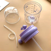 8419 Baby Drinking Cup With Straw And Lid Water Whale Spray Fountain Sippy Cup Bottles Childrens Pot Toddler Tumbler Mug Spill Proofbirthday Party Gift Drinking Cup (1 Pc) thumbnail 3