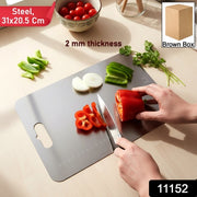 Large Stainless Steel Chopping Cutting Board (1 Pc) thumbnail 7