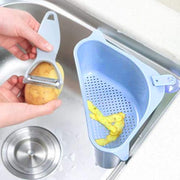 2119 Triangular Multi Functional Drainer Shelf Sink Storage Holder thumbnail 2