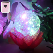 Crystal Ball Lotus Led Decorative Light (1 Pc) thumbnail 2
