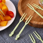Plastic Fruit Forks Cake Dessert Forks Mini Forks (50 Pcs Set) thumbnail 5