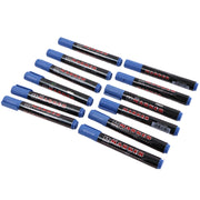Premium Permanent Blue Marker Pen Set (12 Pc) thumbnail 1