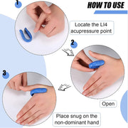 Sugar Control Acupressure Hand Pressure Point Clip Migraine Relief Clip With Magnets (1 Pc) thumbnail 3