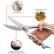 5206 Heavy Duty Stainless Steel Poultry Shears Premium Ultra Sharp Spring-loaded Kitchen thumbnail 3