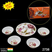 2738 5 Pc Pudding Set Used As A Cutlery Set For Serving Food Purposes And Sweet Dishes And All In All Kinds Of Household And Official Places Etc. thumbnail 7